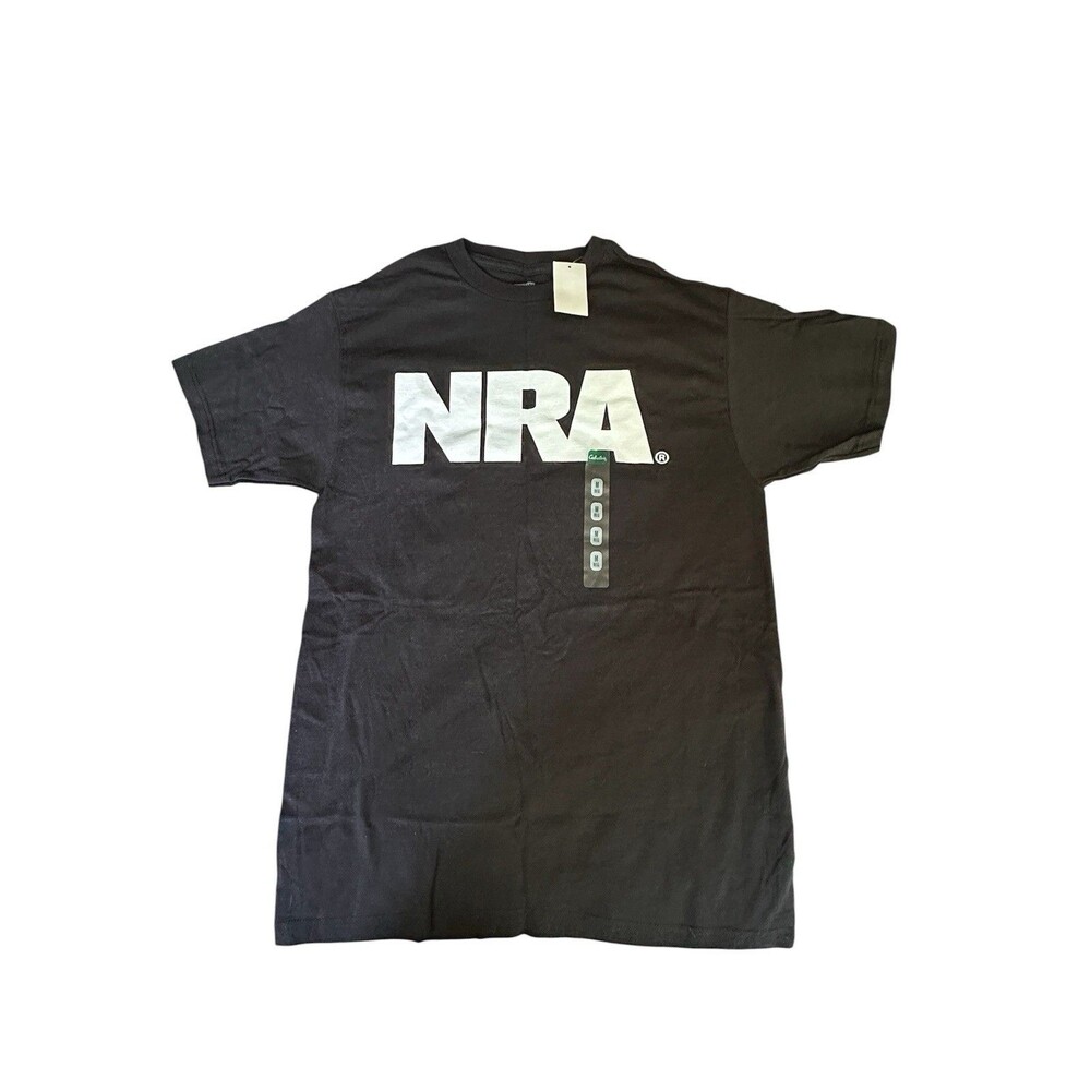Official NRA Licensed Logo T-Shirt Size Medium Unisex Black Short Sleeve NWT